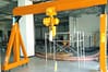 Adjustable portable crane