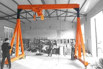 Electric mini mobile portable crane